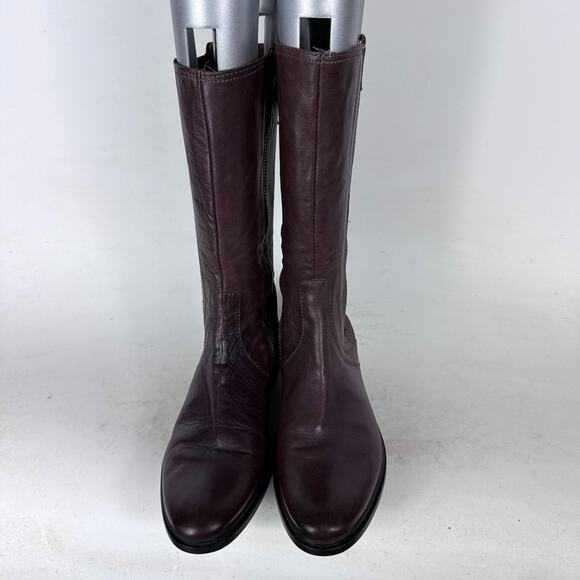 Hunter Zip Boots for Women for sale | eBay Hunter Derby Riding Boots Women\'s 8.5 Burgundy Leather Side Zip Elastic Panel